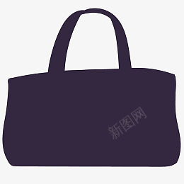 深紫色的包包png免抠素材_88icon https://88icon.com 剪影 包 女性 时尚