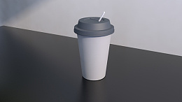 c4d奶茶杯png免抠素材_88icon https://88icon.com 水杯 c4d c4d奶茶杯 建模