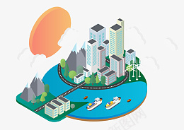 绿色能源城市png免抠素材_88icon https://88icon.com 绿色 能源 城 市