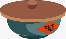 古代家用器皿ai免抠素材_88icon https://88icon.com 盐缸 古代 厨房 盖子