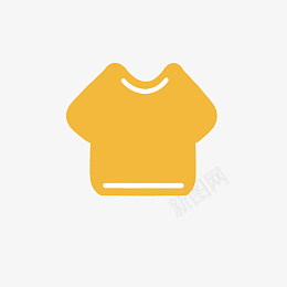 黄色衣服矢量图标png免抠素材_88icon https://88icon.com 几何图形 视频图标 卡通 图标 彩色 白色 简单 简洁 简约 衣服 黄色