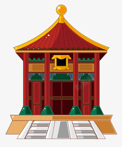中国风传统宫殿建筑国潮素材