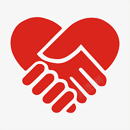 爱心免费下载爱心手拉手志愿者图标图标