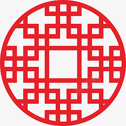 红色古典中国风圆形窗格cdr免抠素材_88icon https://88icon.com 红色 古典 中国风 圆形 窗格