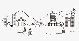 线条边框透明元素png免抠素材_88icon https://88icon.com 线条 边框 国潮 风景