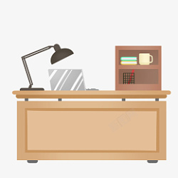 简洁办公室家装节办公桌免抠PNG素材高清图片