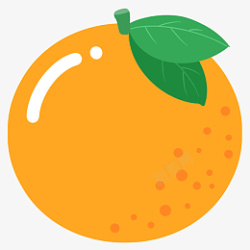 扁平橙子水果元素设计素材