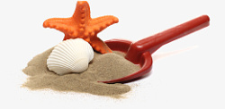 沙滩玩具海星铲子素材