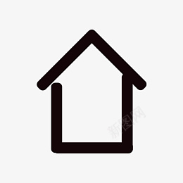 黑色房子房子屋房屋住所图标