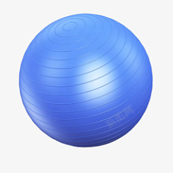 蓝色健身圆球体素材