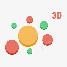 3D彩色圆球png免抠素材_88icon https://88icon.com 3D 彩色 圆球 分散