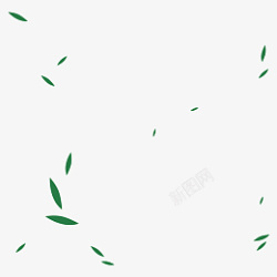 中式绿色竹叶端午元素素材