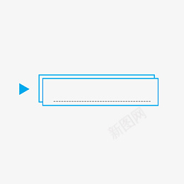 创意框蓝色系简约psd免抠素材_88icon https://88icon.com 创意框 框 素材 元素有趣
