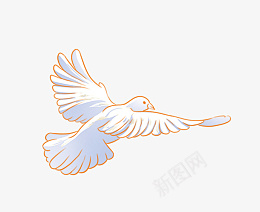 矢量卡通手绘鸽子png免抠素材_88icon https://88icon.com 矢量 卡通 手绘鸽子 白鸽 和平鸽