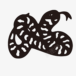 十二生肖蛇简笔画png免抠素材_88icon https://88icon.com 蛇 剪纸 生肖 国潮