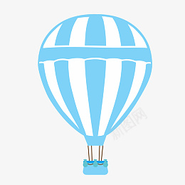 卡通蓝色热气球漂浮插画png免抠素材_88icon https://88icon.com 漂亮的氢气球 飘起的热气球 卡通热气球 旅行热气球 旅游 旅行