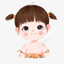 手绘卡通女生插画png免抠素材_88icon https://88icon.com 手绘 卡通 女生 插画