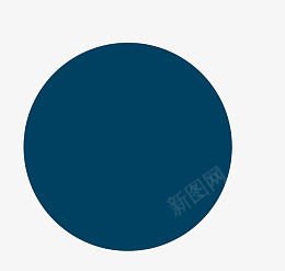 青色山峰素材青色圆形元素图标
