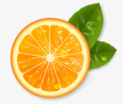 橘子新鲜切半素材