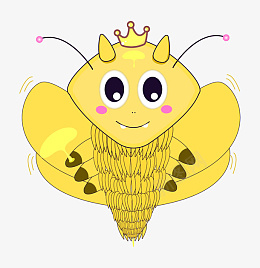 蜂王手绘蜜蜂图标