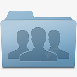 GroupFolderBlueIconpng免抠素材_88icon https://88icon.com meeting group forum folder blue user face