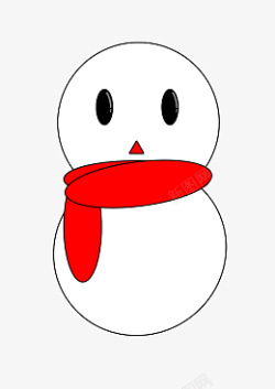 卡通可爱的小雪人素材