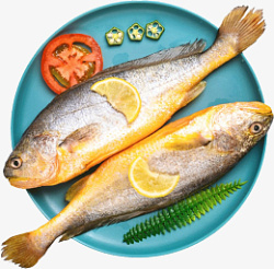 煎鱼美味生煎鱼食材高清图片