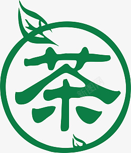 艺术绿色小清新茶字cdr免抠素材_88icon https://88icon.com 绿色 小清新 茶 茶叶