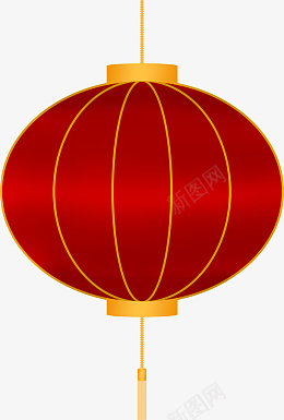 一个红色传统灯笼psd免抠素材_88icon https://88icon.com 红色 灯笼 png 矢量元素