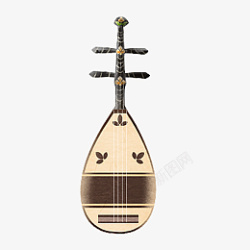 中国传统琵琶乐器插画素材