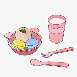 装着食物的粉色餐盒png免抠素材_88icon https://88icon.com 母婴用品 粉色餐盒 饭盒插画 叉子 吃饭 汤勺 面包 食物 餐具 饭点