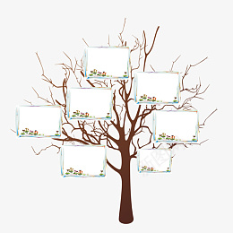 灰色大树照片墙png免抠素材_88icon https://88icon.com 大树 照片 相册 树枝