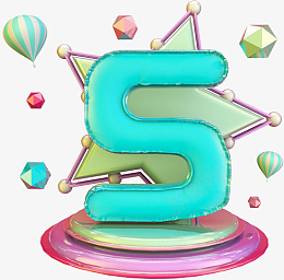 创意炫酷3D数字5png免抠素材_88icon https://88icon.com 创意 炫酷 3D 数字