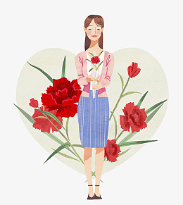 教师节节日快乐png免抠素材_88icon https://88icon.com 教师 教师节 花 女教师