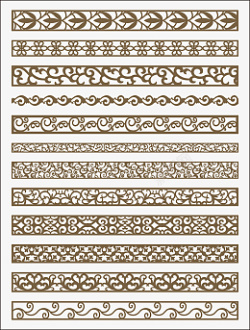 中式古典花纹边框素材