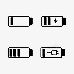 手机电池电量电池电量指示图标图标