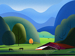 田园农田插画png免抠素材_88icon https://88icon.com 远山 农田 田园诗意 生活