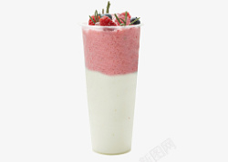 草莓酸奶奶盖素材