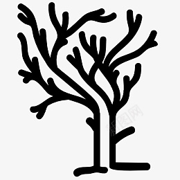 雪地里的树抽象的树icon图标