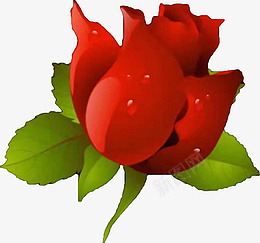 一朵红色玫瑰花元素素材素材png免抠素材_88icon https://88icon.com 一朵 红色 玫瑰花 素材