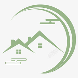 民宿房子logo素材