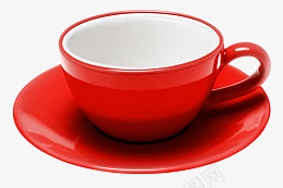 冬天咖啡红色装饰杯子图标