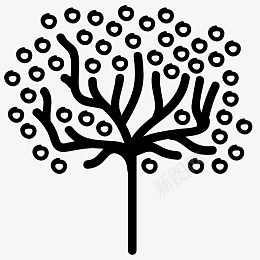 唯美树木大树标识icon图标