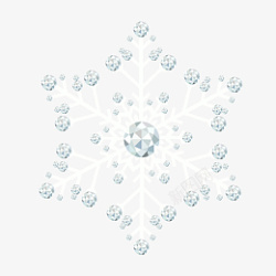 冰钻冬天雪白色钻石雪花高清图片