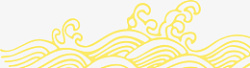 中国元素海浪素材