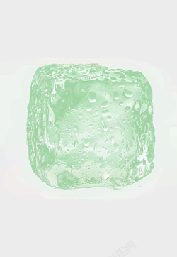 水之源绿色冰块素材