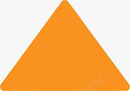 橙色圆角三角形ai免抠素材_88icon https://88icon.com 三角形 圆角三角形 标签 流程