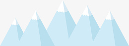 蓝色卡通冬天雪山冰山png免抠素材_88icon https://88icon.com 蓝色 小清新 冬天 雪山 背景 卡通手绘 蓝色的山