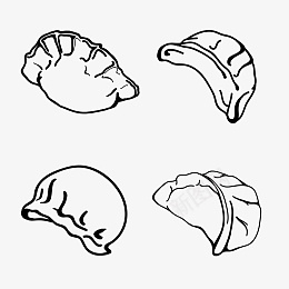 冬至饺子矢量图简笔画png免抠素材_88icon https://88icon.com 吃饺子 手绘风 矢量图 简笔画 免抠 冬至 简单 节日 虾饺 饺子 黑白