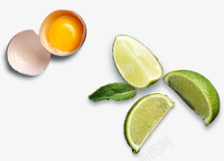 鸡蛋青柠食物素材素材